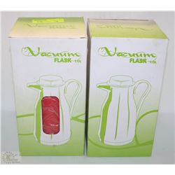 FOUR 1L VACUUM FLASKS