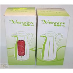 FOUR 1L VACUUM FLASKS