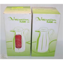 FOUR 1L VACUUM FLASKS