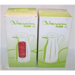FOUR 1L VACUUM FLASKS