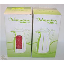 FOUR 1L VACUUM FLASKS