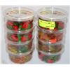 Image 1 : LOT OF EIGHT CONTAINERS OF ASSORTED JELLY CANDY