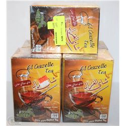 FIVE BOXES OF ORANGE PEOKE TEA