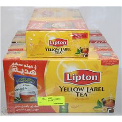 5 BOXES OF LIPTON YELLOW TEA
