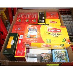 BOX WITH SIXTEEN BOXES OF ASSORTED TEAS