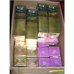 BOX WITH 29 BOTTLES OF ASSORTED PERFUME