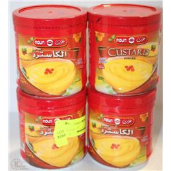 LOT OF FOUR 12OZ CUSTARD POWDER