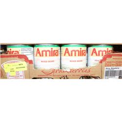 21 CANS OF AMIRA MIXED BEAN 540ML EACH