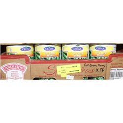 17 CANS OF CEDAR CUT GREEN BEANS 540ML EACH