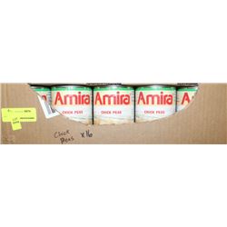 16 CANS OF AMIRA CHICK PEAS 540ML EACH