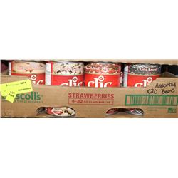 20 CANS OF ASSORTED BEANS 540ML EACH