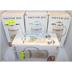 4 VACUUM JUGS 1.3L EACH