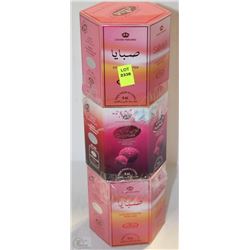 LOT OF THREE 6ML CROWN CONSENTRATED PERFUME