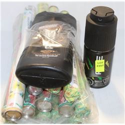 LOT OF ASSORTED INCENSE AND AXE PRODUCT