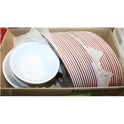 BOX OF MALAMINE DISHWARE ON CHOICE