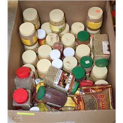 LARGE BOX OF ASSORTED SPICES