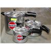 Image 1 : LOT OF 3 HAWKINS PROFESSIONAL PRESSURE COOKERS