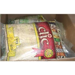 LARGE BOX OF 10 BAGS OF WHEAT OR CORN MEAL