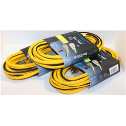 LOT OF THREE 25' EXTREME DUTY EXTENSION CORDS