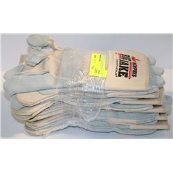 LOT OF SIX BIG JAKE WORK GLOVES