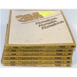 STACK WITH 6 PACKAGES OF 3M SAND PAPER