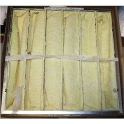 CASE OF 4 FIBERGLASS POCKET AIR FILTERS