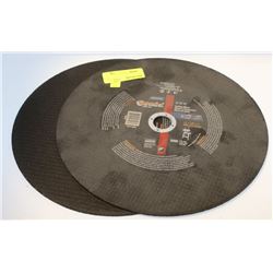 TWO NORTON GEMINI 12" CUTTING WHEELS