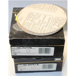 TWO BOXES OF 3M HOOKIT 320 GRID 6" CIRCULAR PAPER