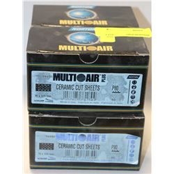 FOUR BOXES OF 80GRIT NORTON CERAMIC CUT SHEETS