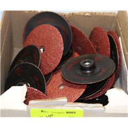 BOX OF TRIM CUT 36 GRIT 3" SANDING DISCS