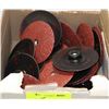 Image 1 : BOX OF TRIM CUT 36 GRIT 3" SANDING DISCS