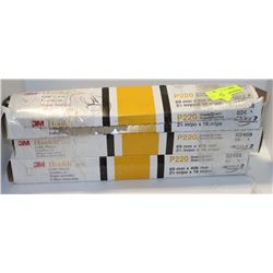 3 BOXES OF 3M 120 GRIT SAND PAPER
