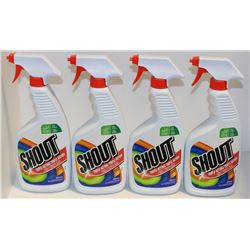 ON CHOICECASE OF FOUR SHOUT SPRAY CLEANER