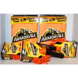 LOT OF 2 ARMORALL DRYING TOWEL & 3 DUSTERS