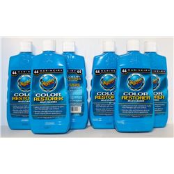 LOT OF 6 MEGUIARS RV MARINE COLOR RESTORER CLEANER