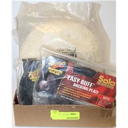 BOX OF ASSORTED FOAM BUFFING PADS