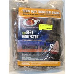 WRANGLER SEAT PROTECTOR - BROWN - IN BAG