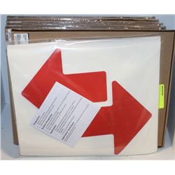 5 BOXES OF BRADY MARKER ARROWS, BRADY LETTERS,