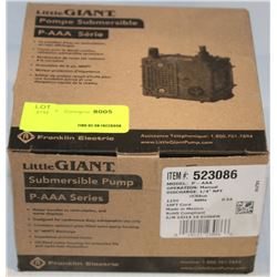LITTLE GIANT SUBMERSIBLE PUMP