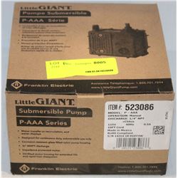 LITTLE GIANT SUBMERSIBLE PUMP