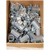 Image 1 : BOX OF EMT COUPLINGS AND STRAPS 1/2"