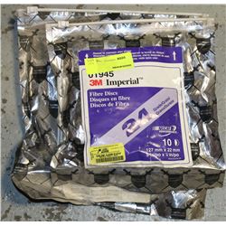 LOT OF 2 3M FIBER DISS 5" 24 GRIT