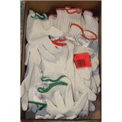 BOX OF WHITE COTTON GLOVES