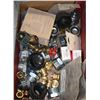 Image 1 : BOX OF ASSORTED PLUMBING SUPPLIES