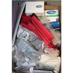 LARGE BOX OF ASSORTED FIRST AID EQUIPMENT