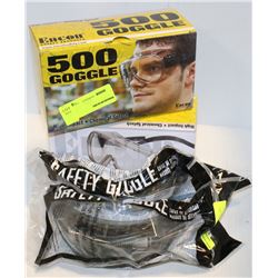 LOT OF 5 HIGH IMPACT SAFETY GOGGLES
