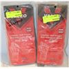 Image 1 : 2 PAIR OF VALEO LEATHER HALF FINGER ANTI-
