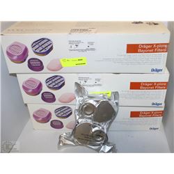 3 BOXES OF DRAGER RESPIRATOR FILTERS