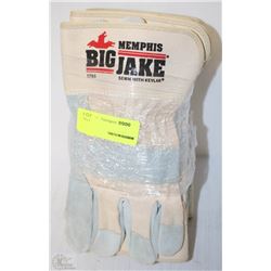 6 PAIR OF BIG JAKE WORK GLOVES