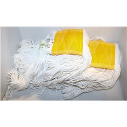 LOT OF 3 WHITE MOP HEADS
